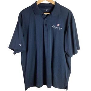 The Rush Limbaugh Show Embroidered Polo Shirt Navy Blue XL